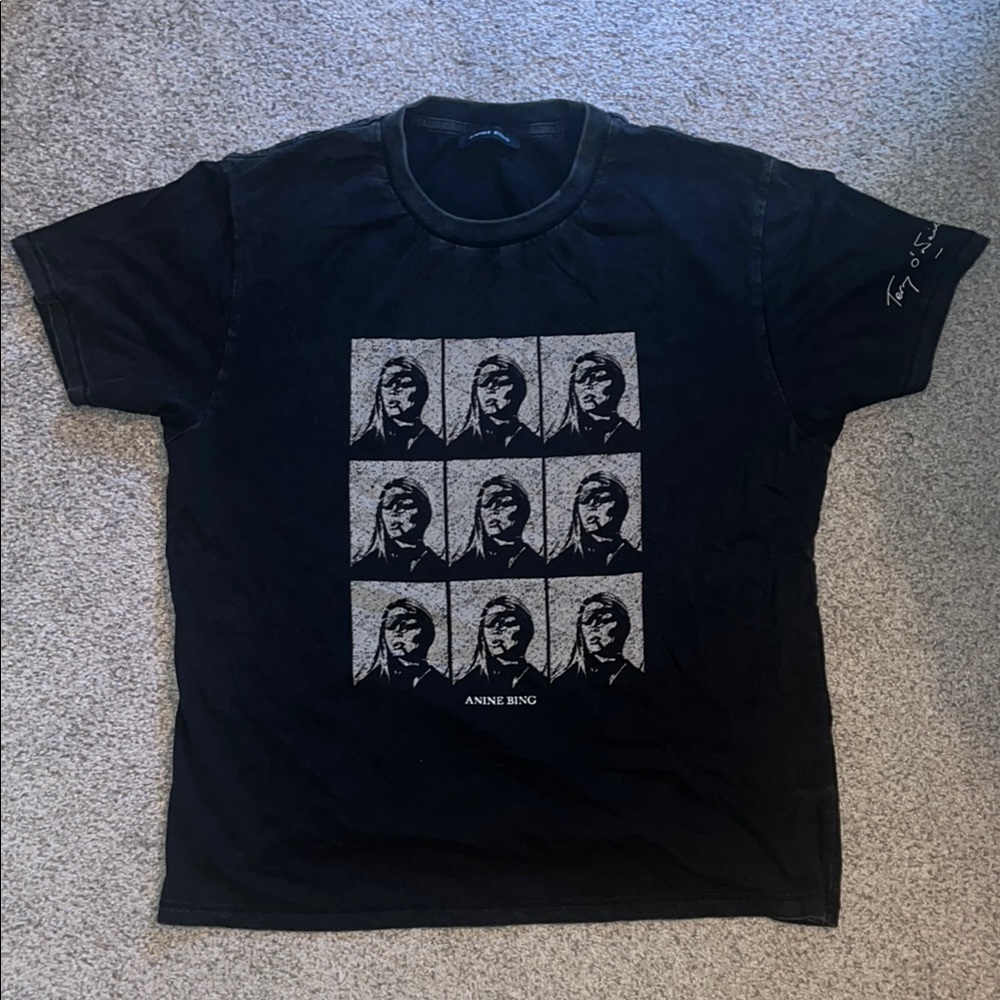 Anine Bing Black Graphic Women’s Shirt